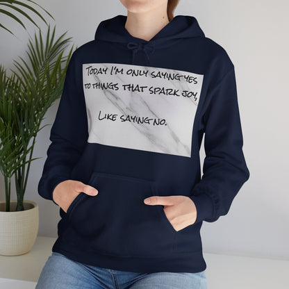 Unisex Cozy Comfort Hoodie in Heavy Blend™ FabricSush Dopamine Decor