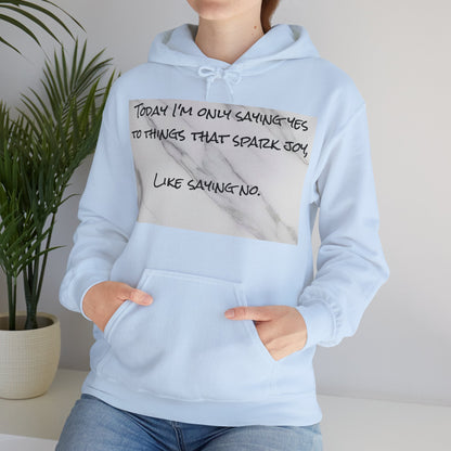 Unisex Cozy Comfort Hoodie in Heavy Blend™ FabricSush Dopamine Decor