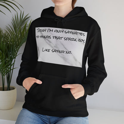 Unisex Cozy Comfort Hoodie in Heavy Blend™ FabricSush Dopamine Decor