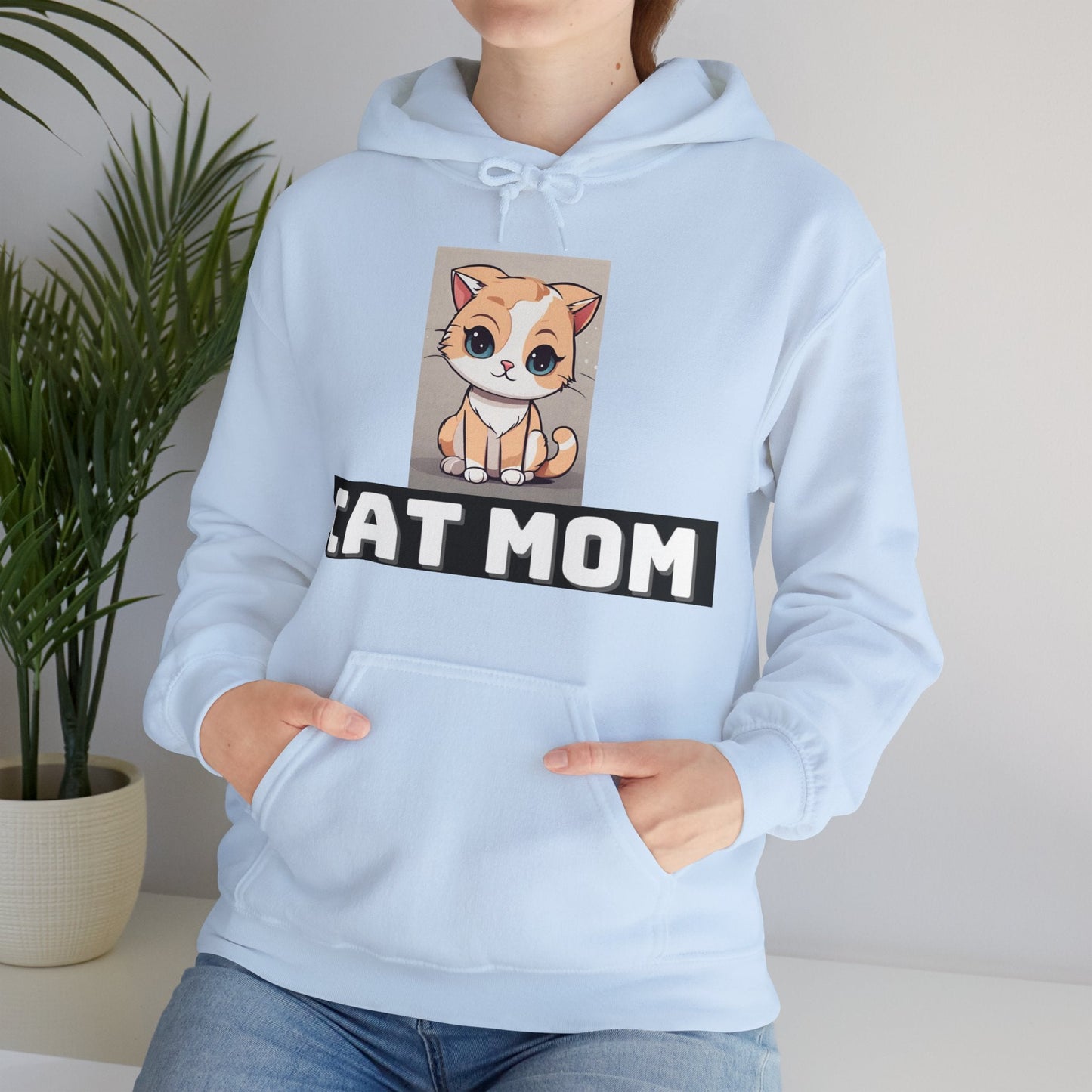 Unisex Heavy Blend™ Hooded Sweatshirt - CAT MOMSush Dopamine Decor