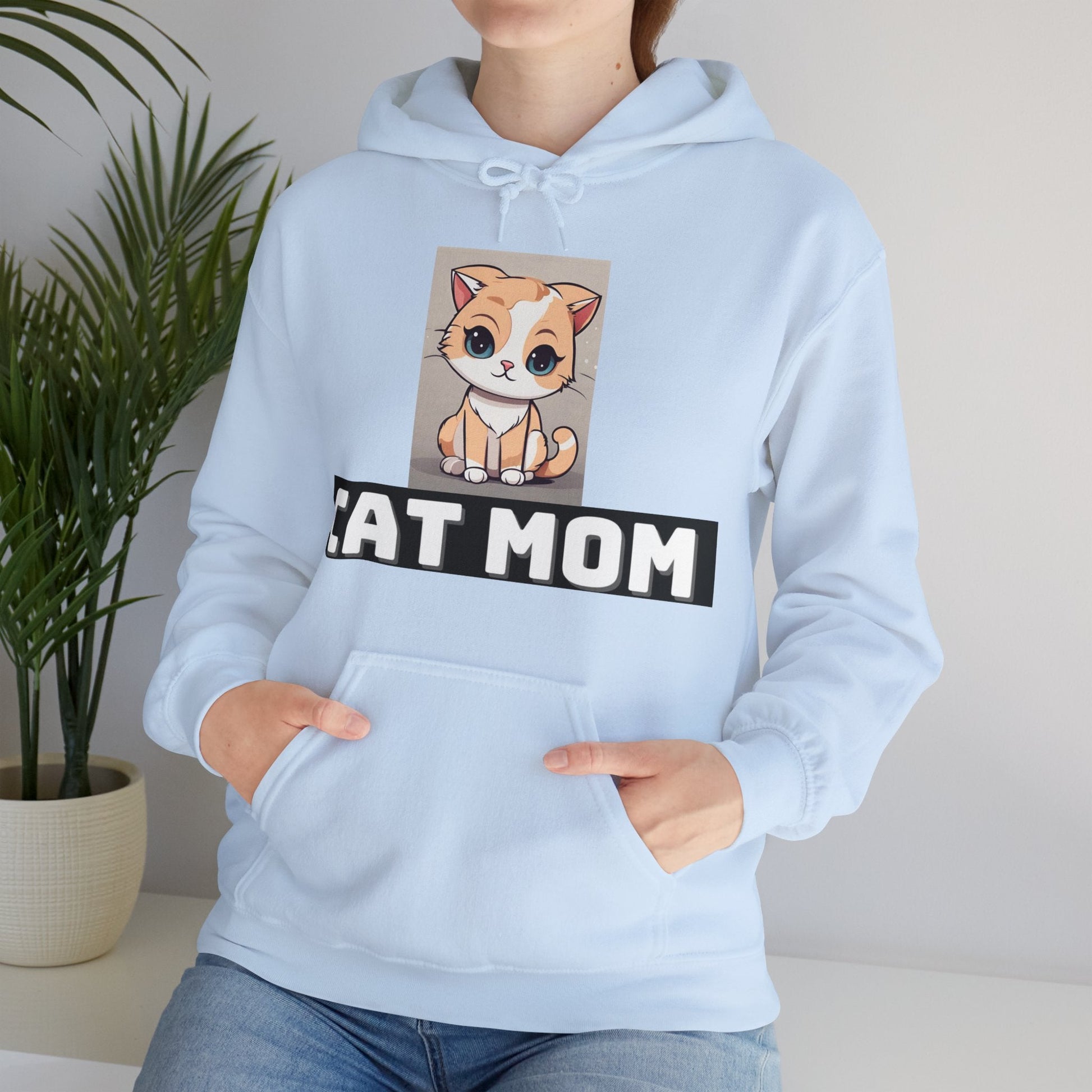 Unisex Heavy Blend™ Hooded Sweatshirt - CAT MOMSush Dopamine Decor