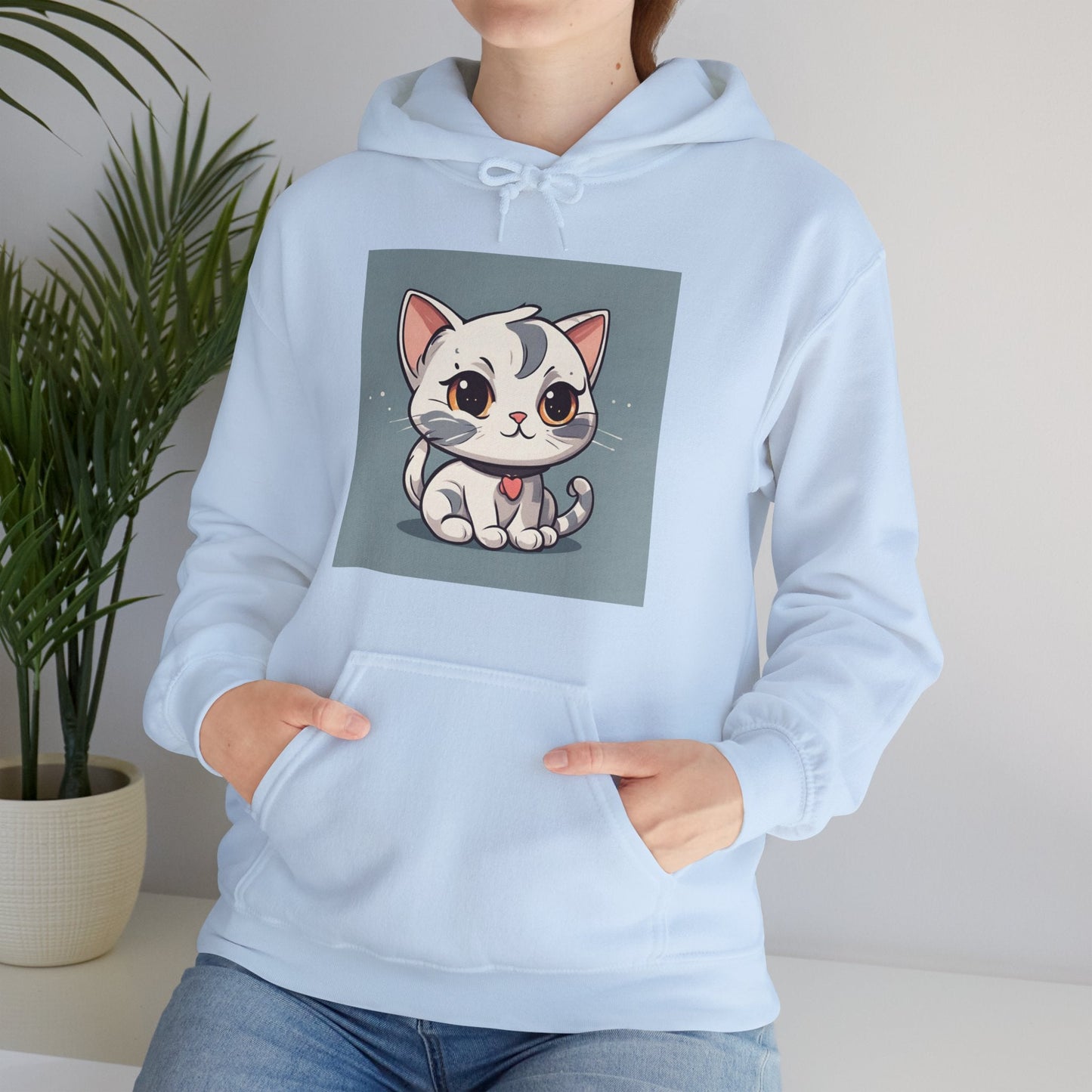 Unisex Heavy Blend™ Hooded Sweatshirt - cute cat hoodieSush Dopamine Decor