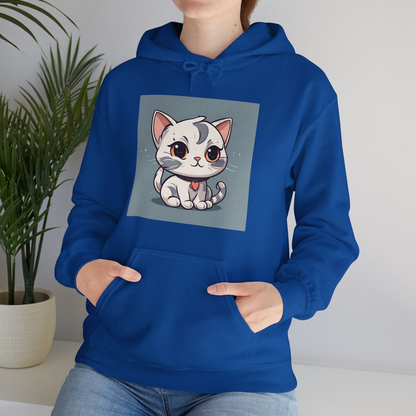 Unisex Heavy Blend™ Hooded Sweatshirt - cute cat hoodieSush Dopamine Decor