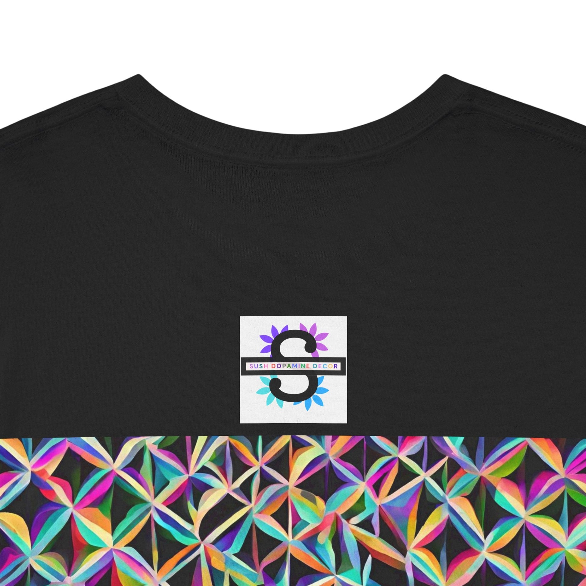 Unisex Heavy Cotton T - shirt | Tee geometric designSush Dopamine Decor