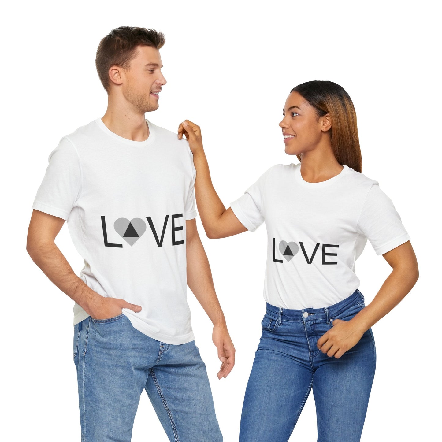 Unisex Jersey Short Sleeve Love T - shirt | TeeSush Dopamine Decor