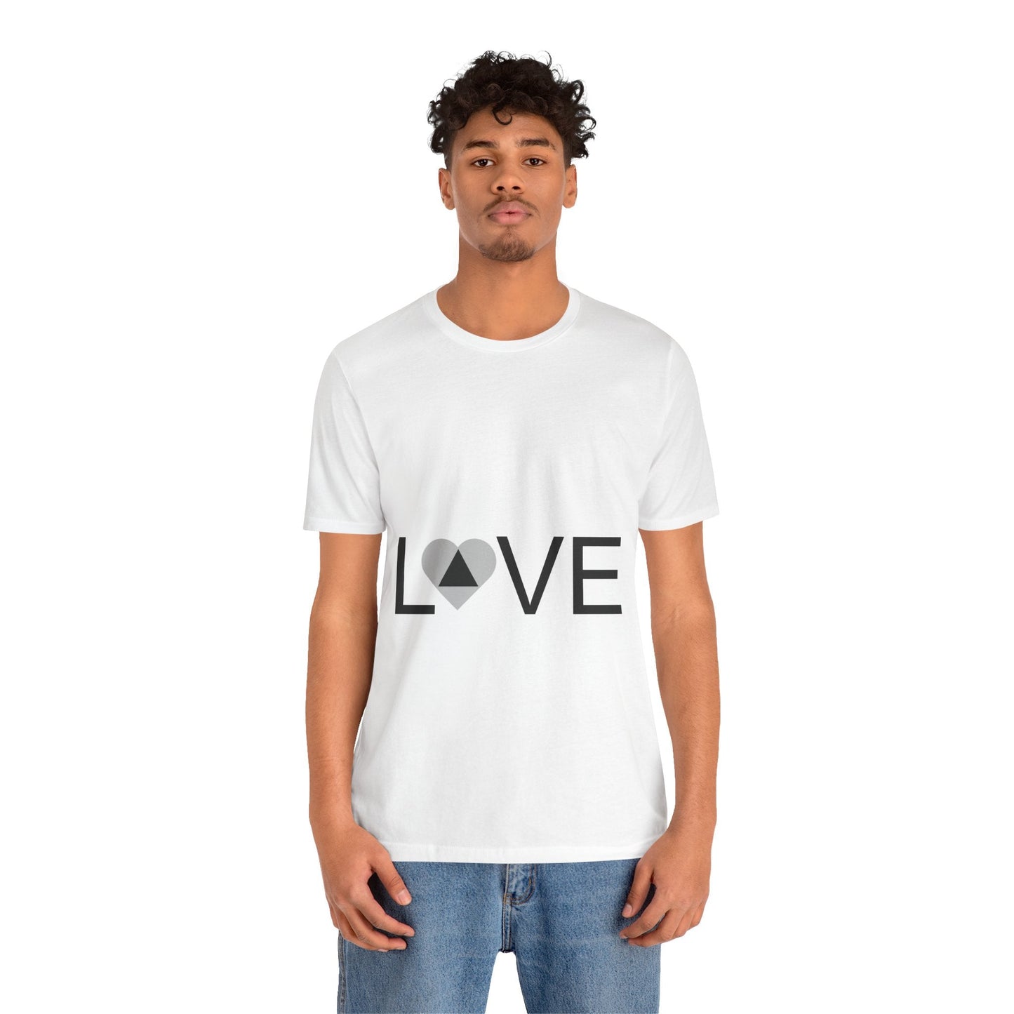 Unisex Jersey Short Sleeve Love T - shirt | TeeSush Dopamine Decor