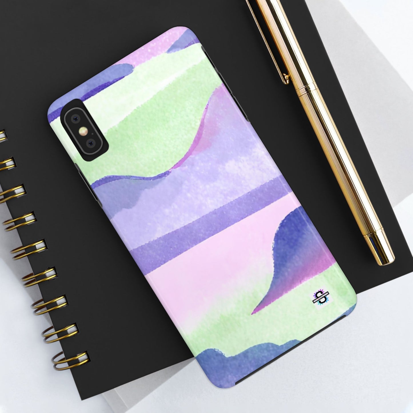 Vibrant Defenders: Amazing Pink Green Purple Blue Tough Phone Case | Mobile coversSush Dopamine Decor