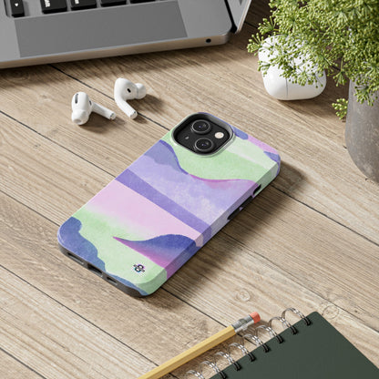 Vibrant Defenders: Amazing Pink Green Purple Blue Tough Phone Case | Mobile coversSush Dopamine Decor