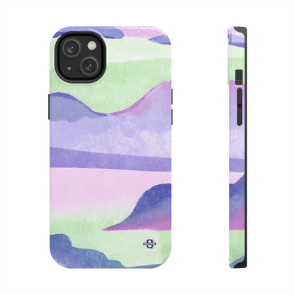 Vibrant Defenders: Amazing Pink Green Purple Blue Tough Phone Case | Mobile coversSush Dopamine Decor