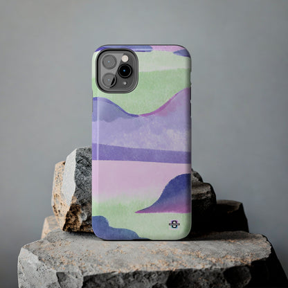 Vibrant Defenders: Amazing Pink Green Purple Blue Tough Phone Case | Mobile coversSush Dopamine Decor