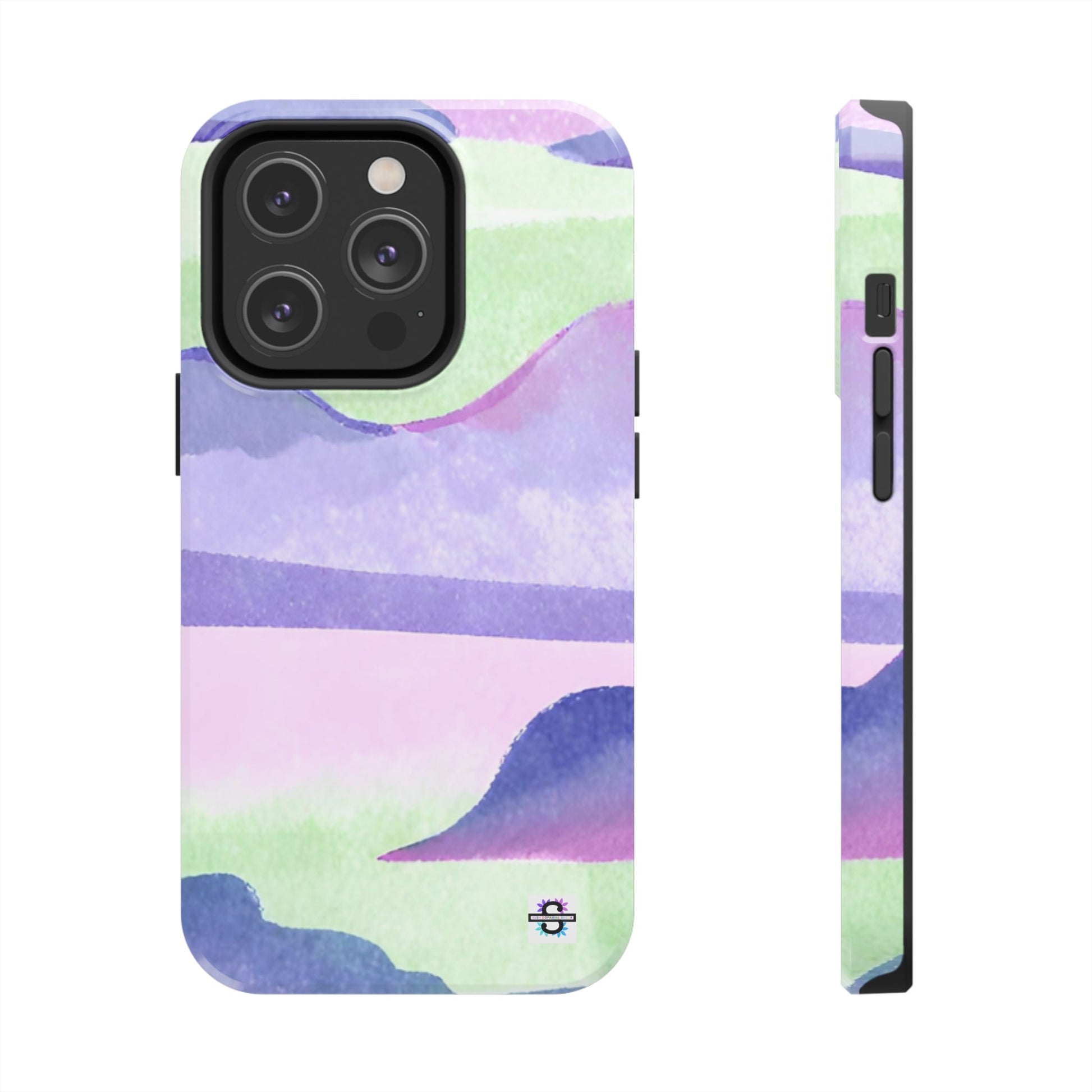 Vibrant Defenders: Amazing Pink Green Purple Blue Tough Phone Case | Mobile coversSush Dopamine Decor