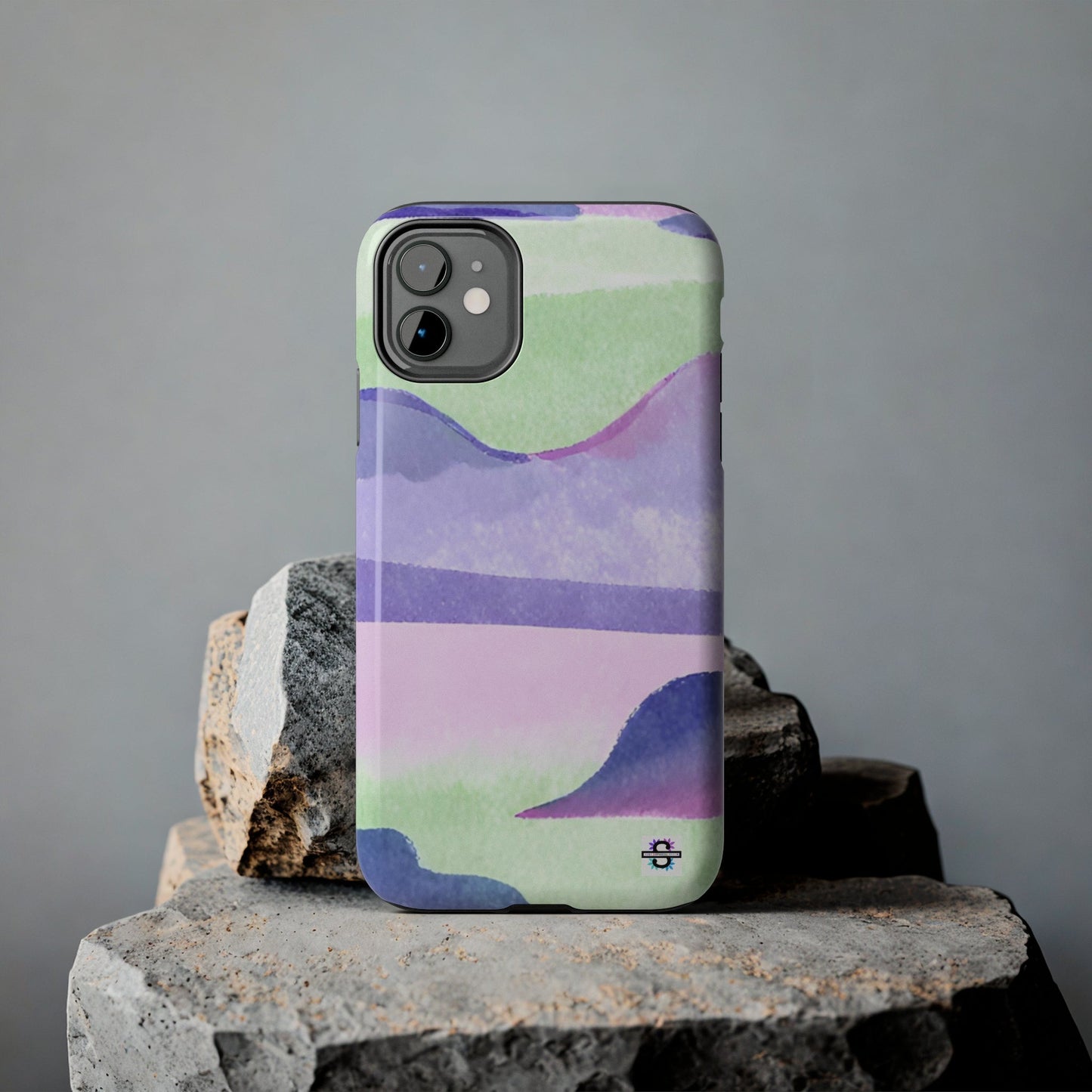 Vibrant Defenders: Amazing Pink Green Purple Blue Tough Phone Case | Mobile coversSush Dopamine Decor