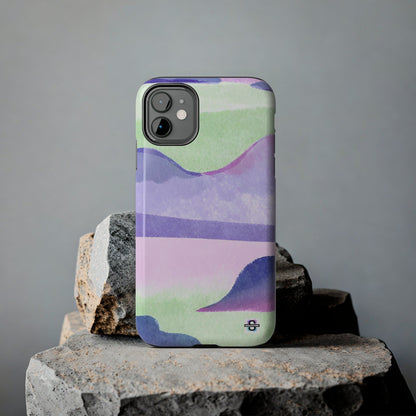 Vibrant Defenders: Amazing Pink Green Purple Blue Tough Phone Case | Mobile coversSush Dopamine Decor