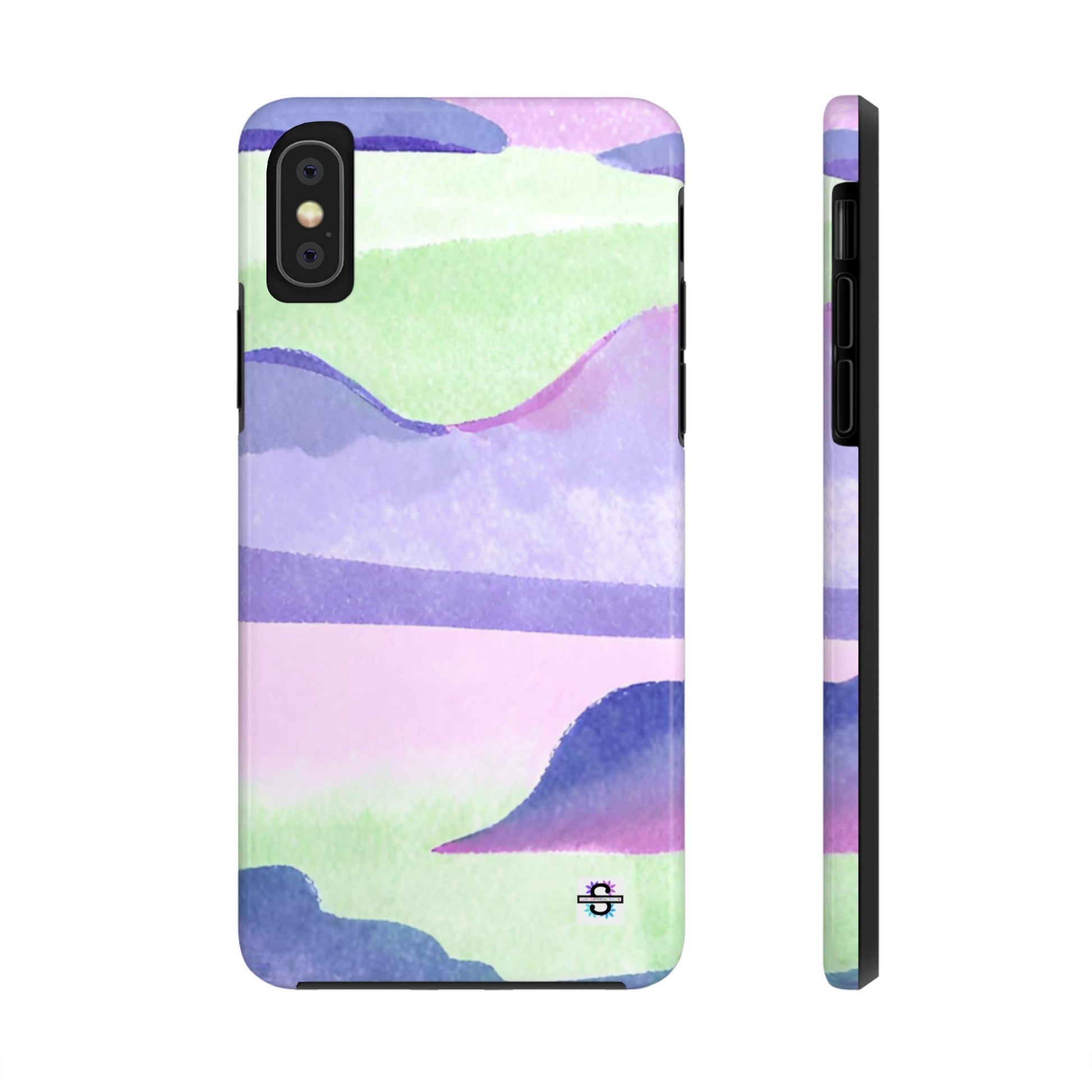 Vibrant Defenders: Amazing Pink Green Purple Blue Tough Phone Case | Mobile coversSush Dopamine Decor