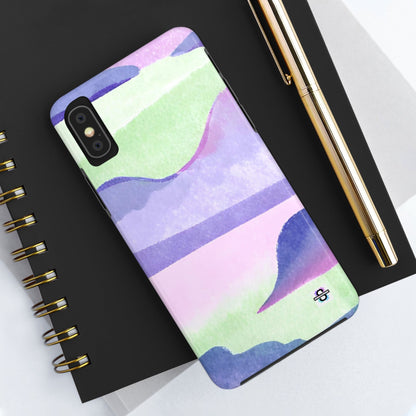 Vibrant Defenders: Amazing Pink Green Purple Blue Tough Phone Case | Mobile coversSush Dopamine Decor