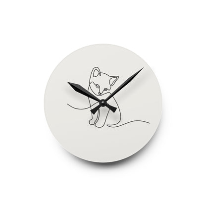 Wall Clock for Cat LoversSush Dopamine Decor