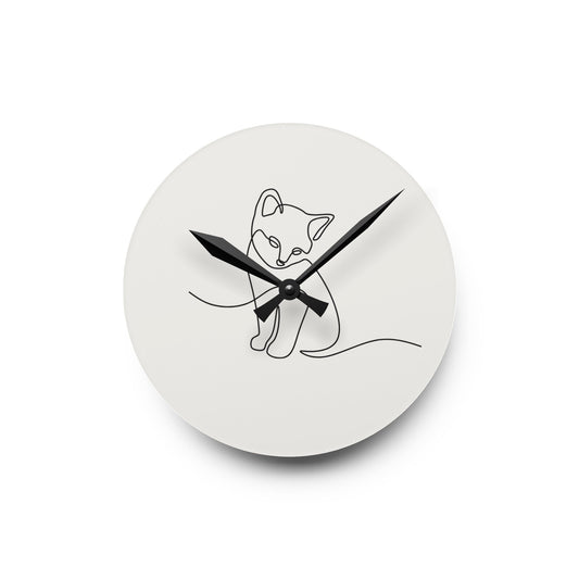 Wall Clock for Cat LoversSush Dopamine Decor