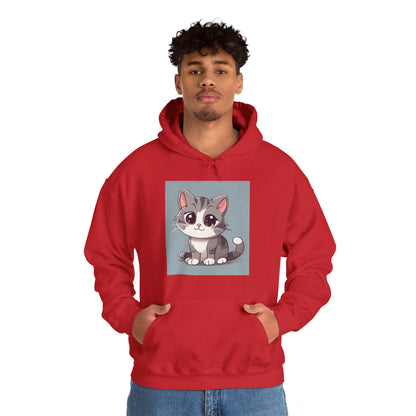 Warm Hoodie, Unisex Heavy Blend™ Hooded Sweatshirt, Kitty Hoodies for Cat Lovers, Plush, Soft Hoodie, Made using 100% ethically grown US cottonSush Dopamine Decor