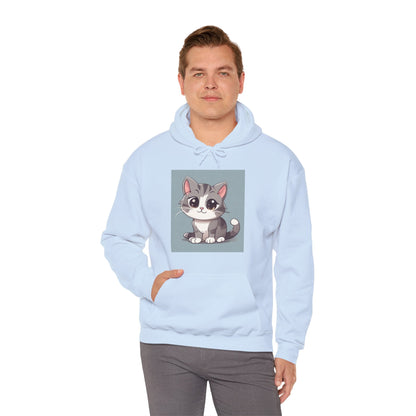 Warm Hoodie, Unisex Heavy Blend™ Hooded Sweatshirt, Kitty Hoodies for Cat Lovers, Plush, Soft Hoodie, Made using 100% ethically grown US cottonSush Dopamine Decor