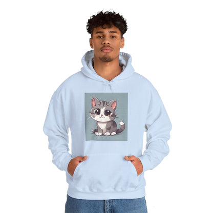 Warm Hoodie, Unisex Heavy Blend™ Hooded Sweatshirt, Kitty Hoodies for Cat Lovers, Plush, Soft Hoodie, Made using 100% ethically grown US cottonSush Dopamine Decor