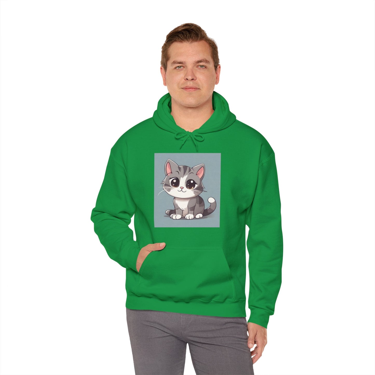 Warm Hoodie, Unisex Heavy Blend™ Hooded Sweatshirt, Kitty Hoodies for Cat Lovers, Plush, Soft Hoodie, Made using 100% ethically grown US cottonSush Dopamine Decor