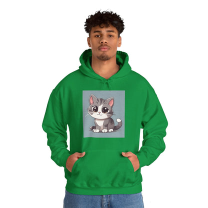 Warm Hoodie, Unisex Heavy Blend™ Hooded Sweatshirt, Kitty Hoodies for Cat Lovers, Plush, Soft Hoodie, Made using 100% ethically grown US cottonSush Dopamine Decor