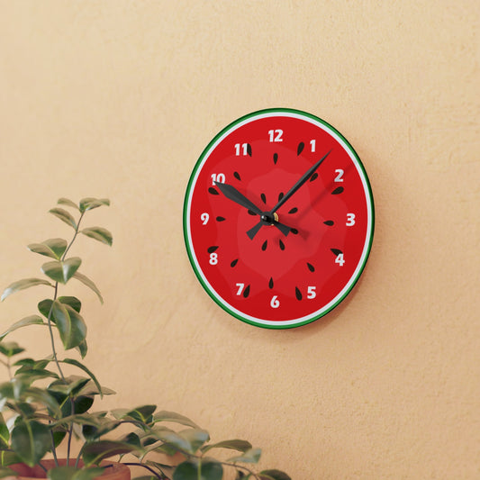 Watermelon Wall ClockSush Dopamine Decor