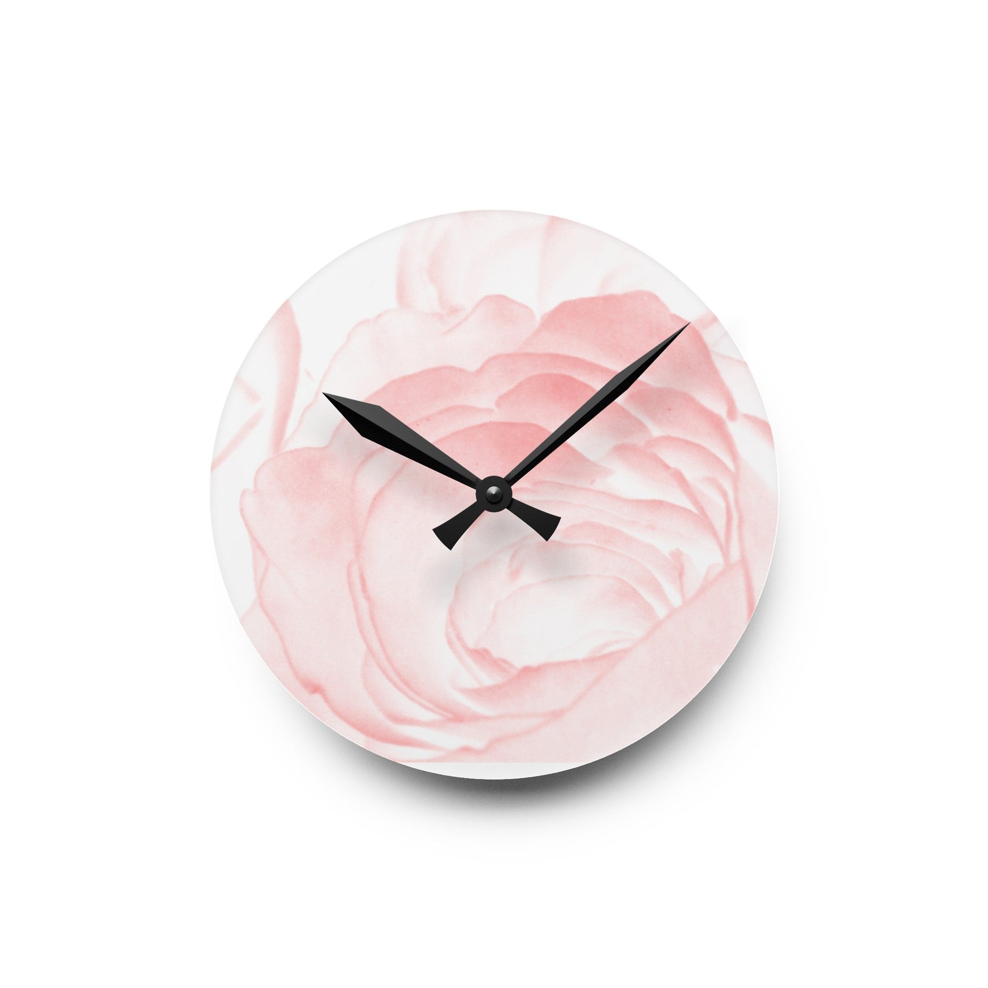 White and Pink Acrylic Wall ClockSush Dopamine Decor