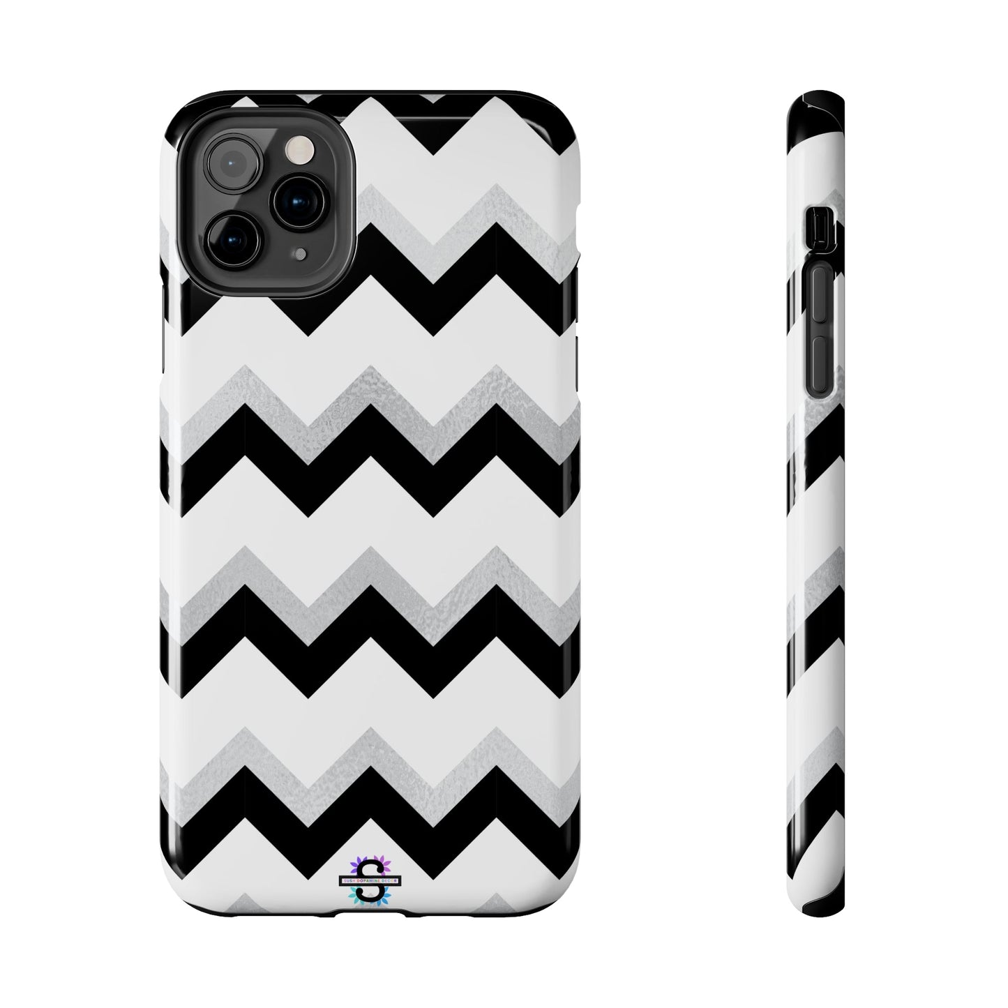 Zig Zag Black and White Phone Case | Mobile CoverSush Dopamine Decor