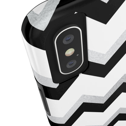 Zig Zag Black and White Phone Case | Mobile CoverSush Dopamine Decor