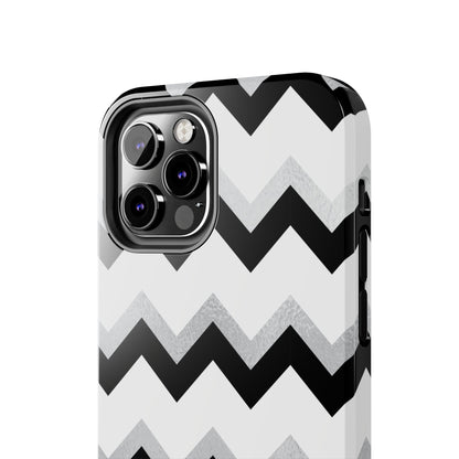 Zig Zag Black and White Phone Case | Mobile CoverSush Dopamine Decor