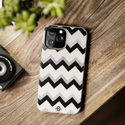 Zig Zag Black and White Phone Case | Mobile CoverSush Dopamine Decor