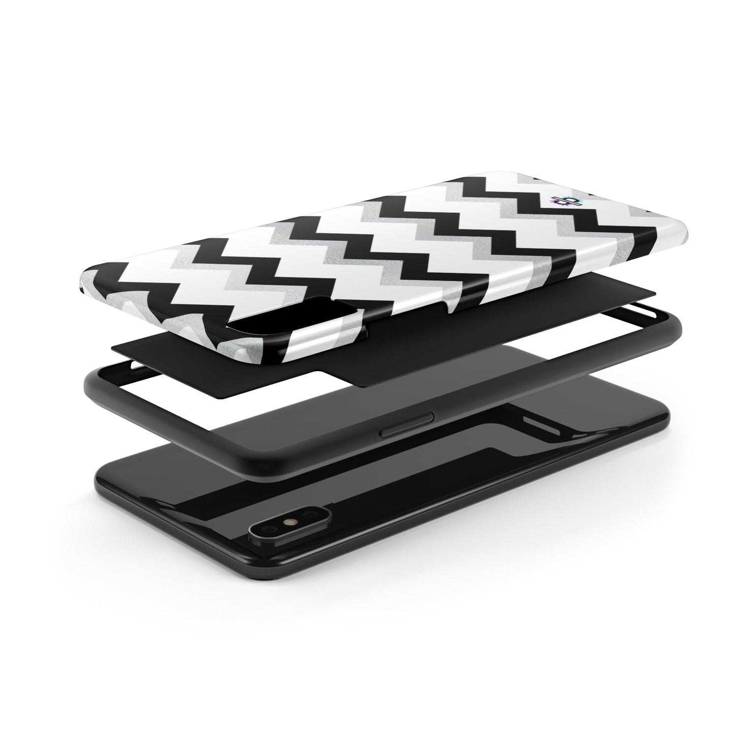 Zig Zag Black and White Phone Case | Mobile CoverSush Dopamine Decor