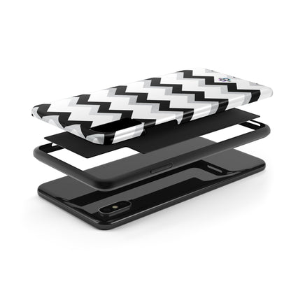 Zig Zag Black and White Phone Case | Mobile CoverSush Dopamine Decor