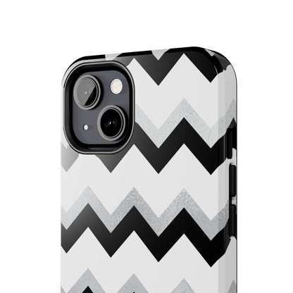 Zig Zag Black and White Phone Case | Mobile CoverSush Dopamine Decor