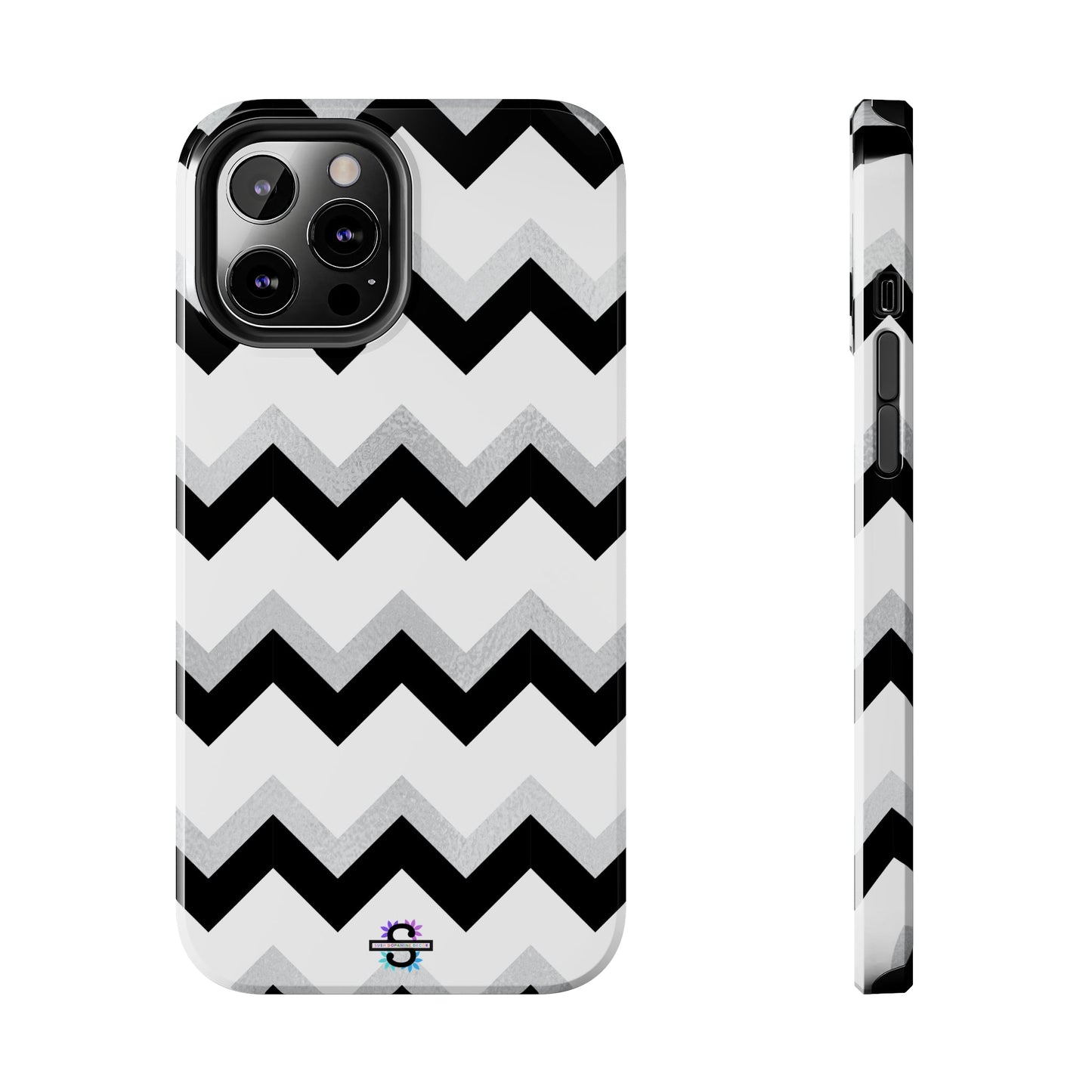 Zig Zag Black and White Phone Case | Mobile CoverSush Dopamine Decor