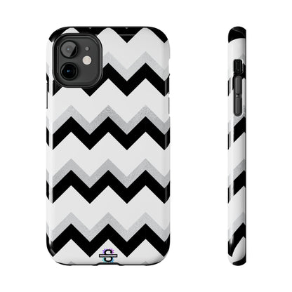 Zig Zag Black and White Phone Case | Mobile CoverSush Dopamine Decor