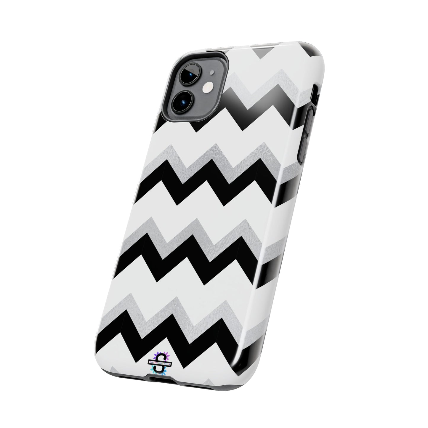 Zig Zag Black and White Phone Case | Mobile CoverSush Dopamine Decor