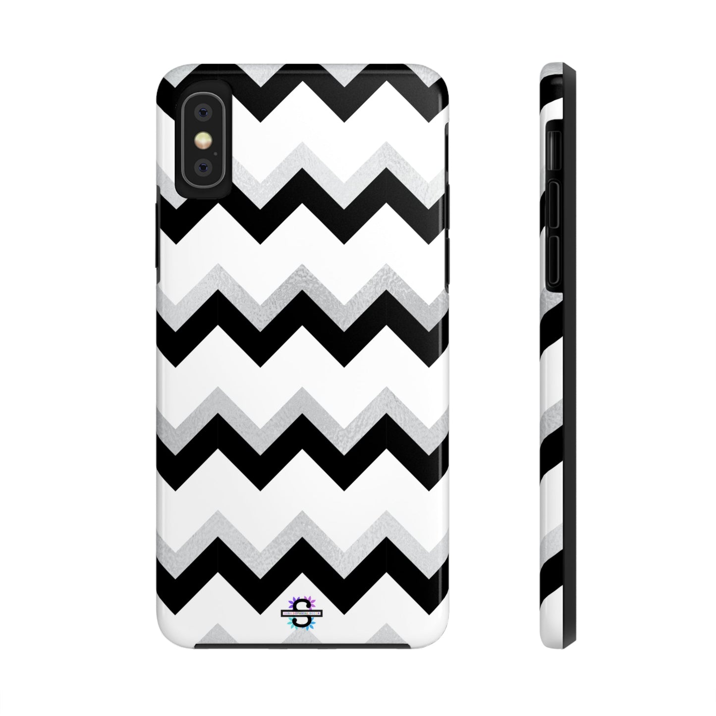 Zig Zag Black and White Phone Case | Mobile CoverSush Dopamine Decor