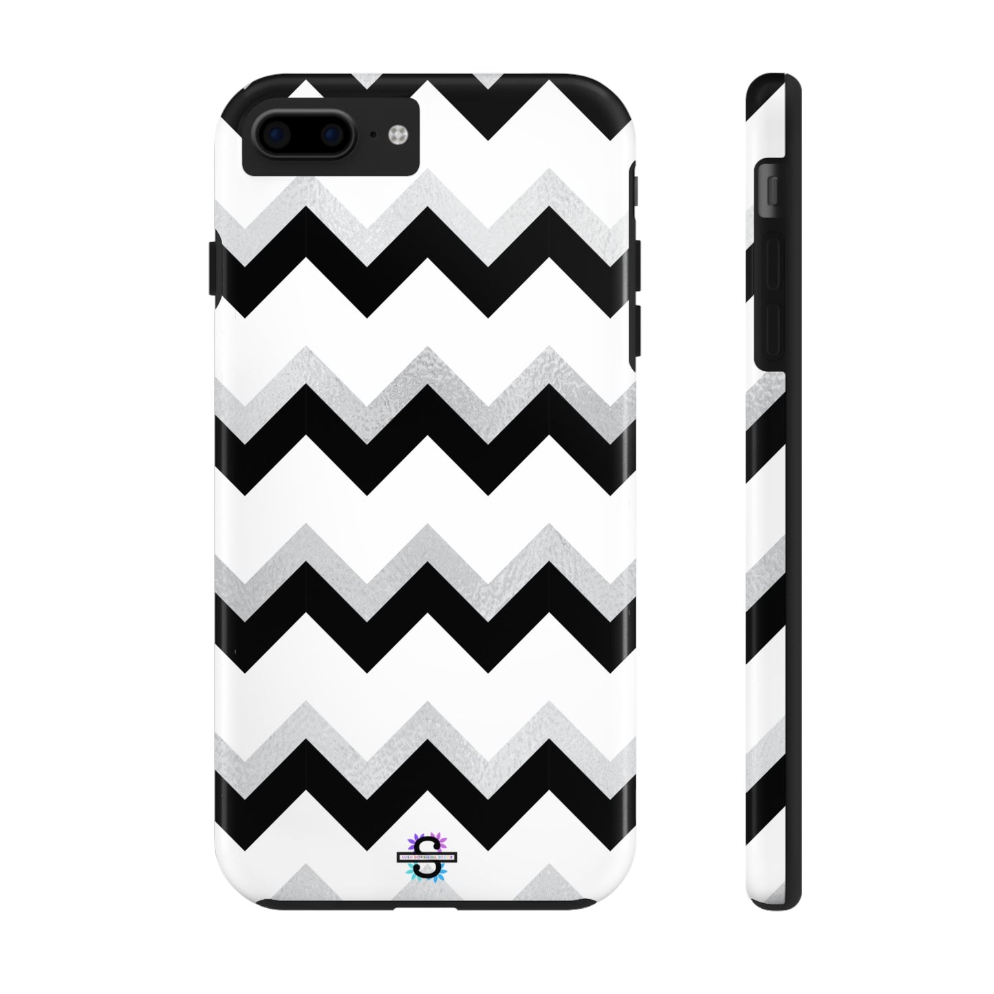 Zig Zag Black and White Phone Case | Mobile CoverSush Dopamine Decor