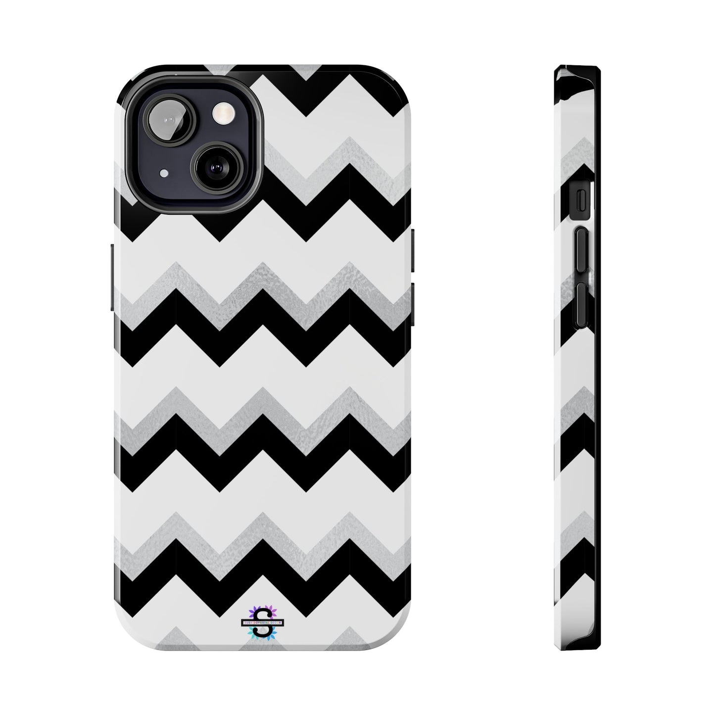 Zig Zag Black and White Phone Case | Mobile CoverSush Dopamine Decor