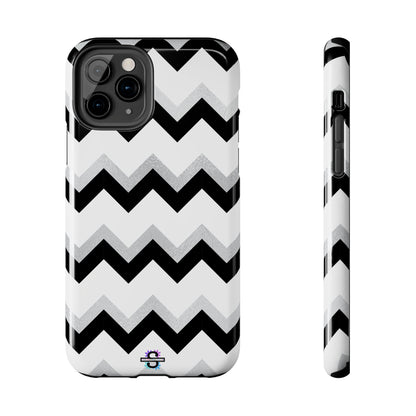 Zig Zag Black and White Phone Case | Mobile CoverSush Dopamine Decor