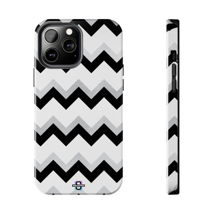 Zig Zag Black and White Phone Case | Mobile CoverSush Dopamine Decor