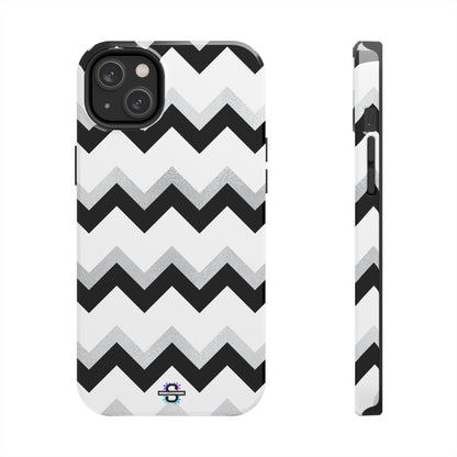 Zig Zag Black and White Phone Case | Mobile CoverSush Dopamine Decor