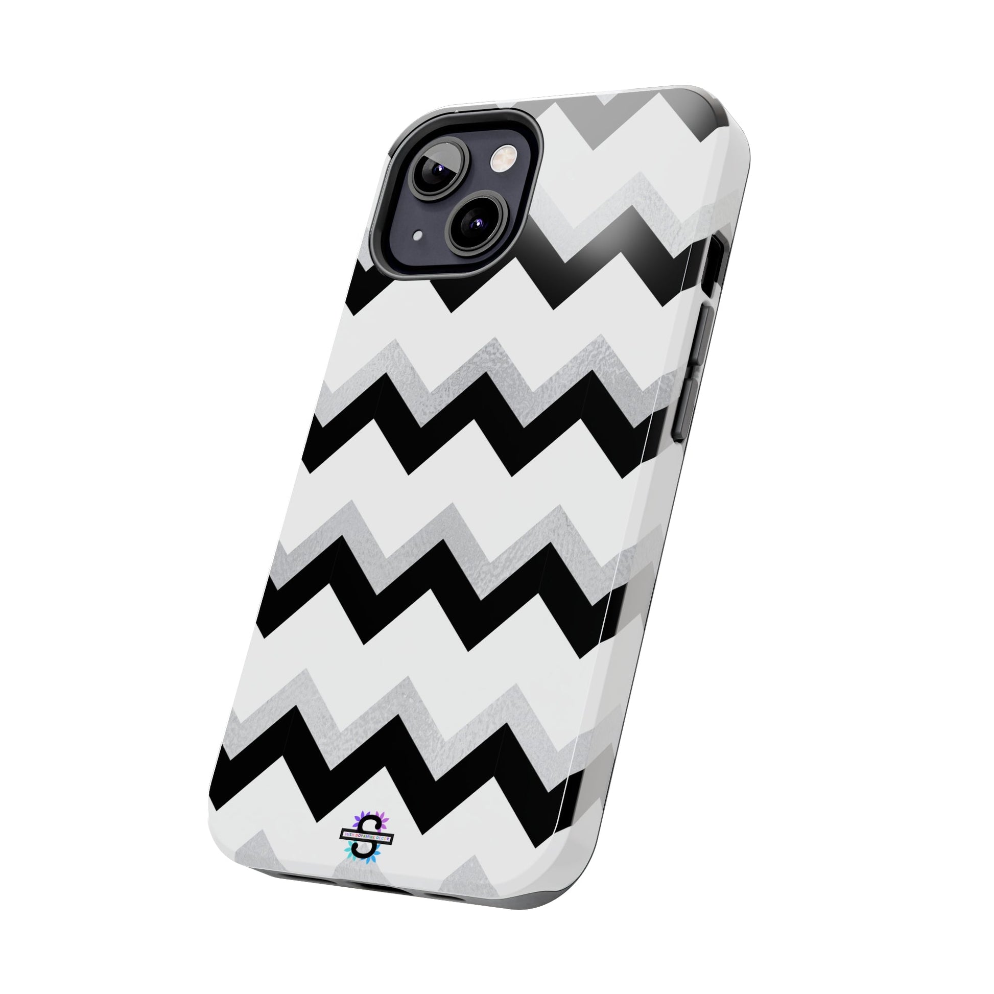 Zig Zag Black and White Phone Case | Mobile CoverSush Dopamine Decor