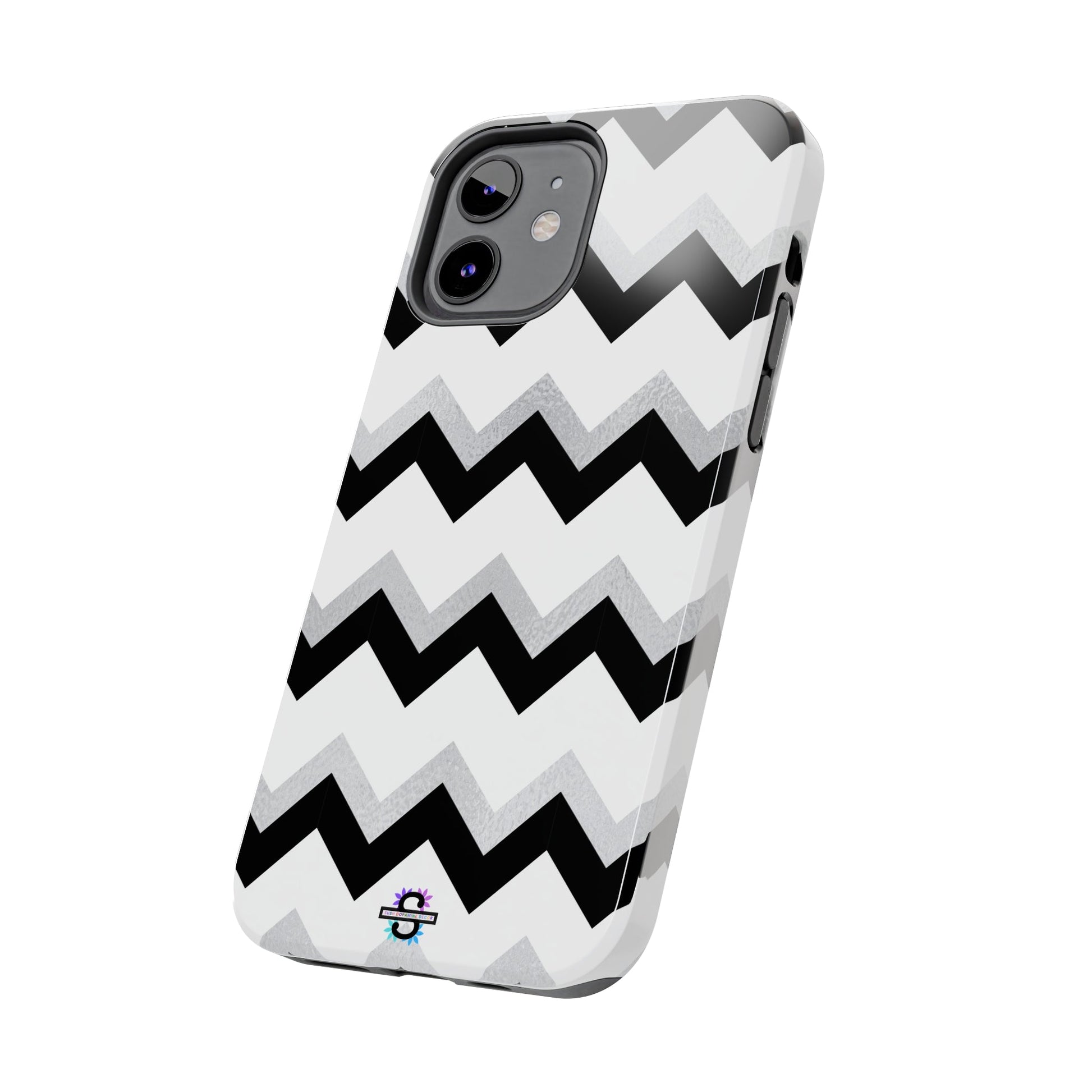 Zig Zag Black and White Phone Case | Mobile CoverSush Dopamine Decor