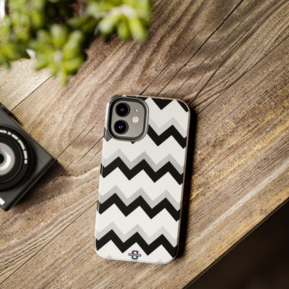 Zig Zag Black and White Phone Case | Mobile CoverSush Dopamine Decor