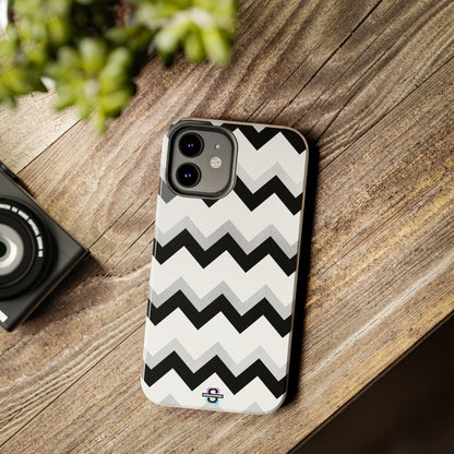 Zig Zag Black and White Phone Case | Mobile CoverSush Dopamine Decor